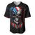 Vintage Skull Baseball Jersey American Skull Vintage - Wonder Print Shop