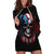 Vintage Skull Hoodie Dress American Skull Vintage - Wonder Print Shop