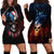 Vintage Skull Hoodie Dress American Skull Vintage - Wonder Print Shop