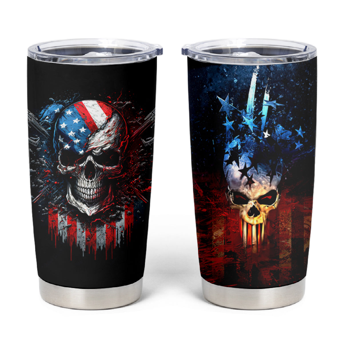 Vintage Skull Tumbler Cup American Skull Vintage