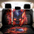 Flame Skull Back Car Seat Cover I'm Never Alone My Demons Are With Me 24/7 - Wonder Print Shop