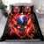 Flame Skull Bedding Set I'm Never Alone My Demons Are With Me 24/7 - Wonder Print Shop