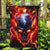 Flame Skull Garden Flag I'm Never Alone My Demons Are With Me 24/7 - Wonder Print Shop