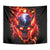 Flame Skull Tapestry I'm Never Alone My Demons Are With Me 24/7