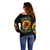 Sunflower Skull Off Shoulder Sweater She Is Sunshine Mixed With A Little Hurricane - Wonder Print Shop