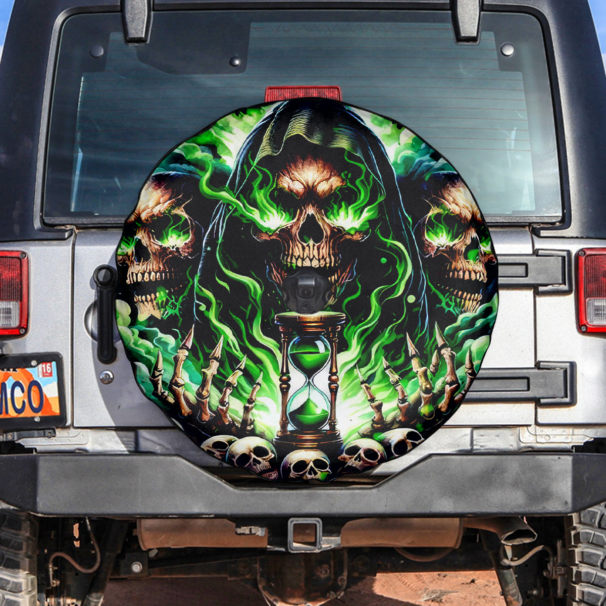 Witch Skull Spare Tire Cover Of Course I'm Going To Hell I'm Just Here To Pick You Up - Wonder Print Shop