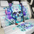 Rose SKull Back Car Seat Cover My Give A Fuck Is Broken But My Go Fuck Yourself Is Fully Functional - Wonder Print Shop