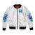 Rose SKull Bomber Jacket My Give A Fuck Is Broken But My Go Fuck Yourself Is Fully Functional - Wonder Print Shop