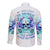 Rose SKull Long Sleeve Button Shirt My Give A Fuck Is Broken But My Go Fuck Yourself Is Fully Functional - Wonder Print Shop