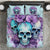 Flower Skull Angel Bedding Set The Good Girl In Me Got Tired Of The Bullshit - Wonder Print Shop