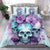 Flower Skull Angel Bedding Set The Good Girl In Me Got Tired Of The Bullshit - Wonder Print Shop