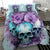 Flower Skull Angel Bedding Set The Good Girl In Me Got Tired Of The Bullshit - Wonder Print Shop