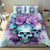 Flower Skull Angel Bedding Set The Good Girl In Me Got Tired Of The Bullshit - Wonder Print Shop