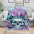 Flower Skull Angel Blanket The Good Girl In Me Got Tired Of The Bullshit