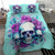 Flower Skull Angel Bedding Set Stuck Between IDK IDC and IDGAF - Wonder Print Shop