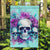 Flower Skull Angel Garden Flag Stuck Between IDK IDC and IDGAF - Wonder Print Shop