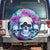 Flower Skull Angel Spare Tire Cover Stuck Between IDK IDC and IDGAF - Wonder Print Shop