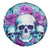 Flower Skull Angel Spare Tire Cover Stuck Between IDK IDC and IDGAF - Wonder Print Shop