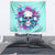 Flower Skull Angel Tapestry Stuck Between IDK IDC and IDGAF