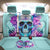 Flower Skull Angel Back Car Seat Cover I'm A Bitch With A Flow Bullshit Tolerance - Wonder Print Shop