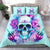 Flower Skull Angel Bedding Set I'm A Bitch With A Flow Bullshit Tolerance - Wonder Print Shop