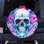 Flower Skull Angel Spare Tire Cover I'm A Bitch With A Flow Bullshit Tolerance - Wonder Print Shop