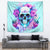 Flower Skull Angel Tapestry I'm A Bitch With A Flow Bullshit Tolerance - Wonder Print Shop