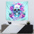 Flower Skull Angel Tapestry I'm A Bitch With A Flow Bullshit Tolerance - Wonder Print Shop