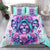 Flower Skull Angel Bedding Set Stuck Between IDK IDC and IDGAF - Wonder Print Shop