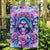 Flower Skull Angel Garden Flag Stuck Between IDK IDC and IDGAF - Wonder Print Shop