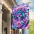 Flower Skull Angel Garden Flag Stuck Between IDK IDC and IDGAF - Wonder Print Shop