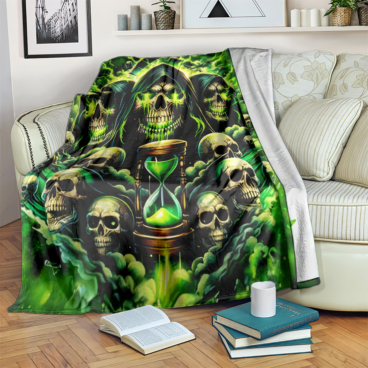 Flame Skull Blanket I Have 3 Sides Quite Sweet Funny Crazy