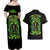 Flame Skull Couples Matching Off Shoulder Maxi Dress and Hawaiian Shirt I Have 3 Sides Quite Sweet Funny Crazy - Wonder Print Shop