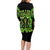 Flame Skull Family Matching Long Sleeve Bodycon Dress and Hawaiian Shirt I Have 3 Sides Quite Sweet Funny Crazy - Wonder Print Shop