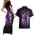 Flame Skull Couples Matching Short Sleeve Bodycon Dress and Hawaiian Shirt The Good Girl In Me Got Tired Of The Bullshit - Wonder Print Shop