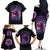 Flame Skull Family Matching Off Shoulder Long Sleeve Dress and Hawaiian Shirt The Good Girl In Me Got Tired Of The Bullshit - Wonder Print Shop