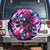 Flame Skull Spare Tire Cover The Good Girl In Me Got Tired Of The Bullshit - Wonder Print Shop