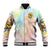 Sunflower Skull Baseball Jacket She Is Sunshine Mixed With A Little Hurricane - Wonder Print Shop