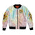 Sunflower Skull Bomber Jacket She Is Sunshine Mixed With A Little Hurricane - Wonder Print Shop