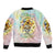 Sunflower Skull Bomber Jacket She Is Sunshine Mixed With A Little Hurricane - Wonder Print Shop