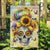 Sunflower Skull Garden Flag She Is Sunshine Mixed With A Little Hurricane - Wonder Print Shop