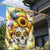 Sunflower Skull Garden Flag She Is Sunshine Mixed With A Little Hurricane - Wonder Print Shop