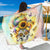 Sunflower Skull Sarong She Is Sunshine Mixed With A Little Hurricane - Wonder Print Shop