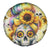 Sunflower Skull Spare Tire Cover She Is Sunshine Mixed With A Little Hurricane - Wonder Print Shop