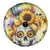 Sunflower Skull Spare Tire Cover She Is Sunshine Mixed With A Little Hurricane - Wonder Print Shop