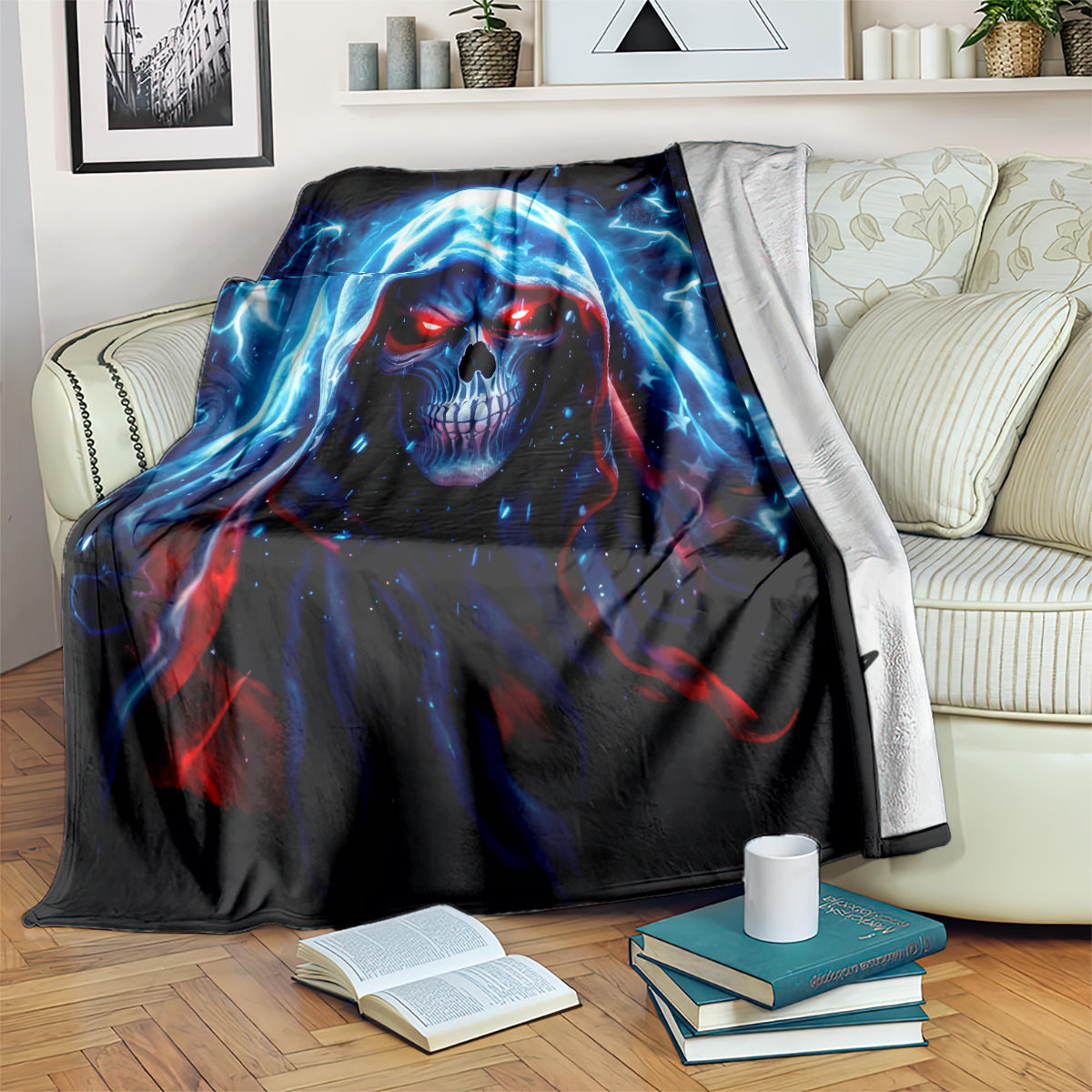 Thunder Skull Blanket I'm Not Anti Social I'm Just Not User Friendly