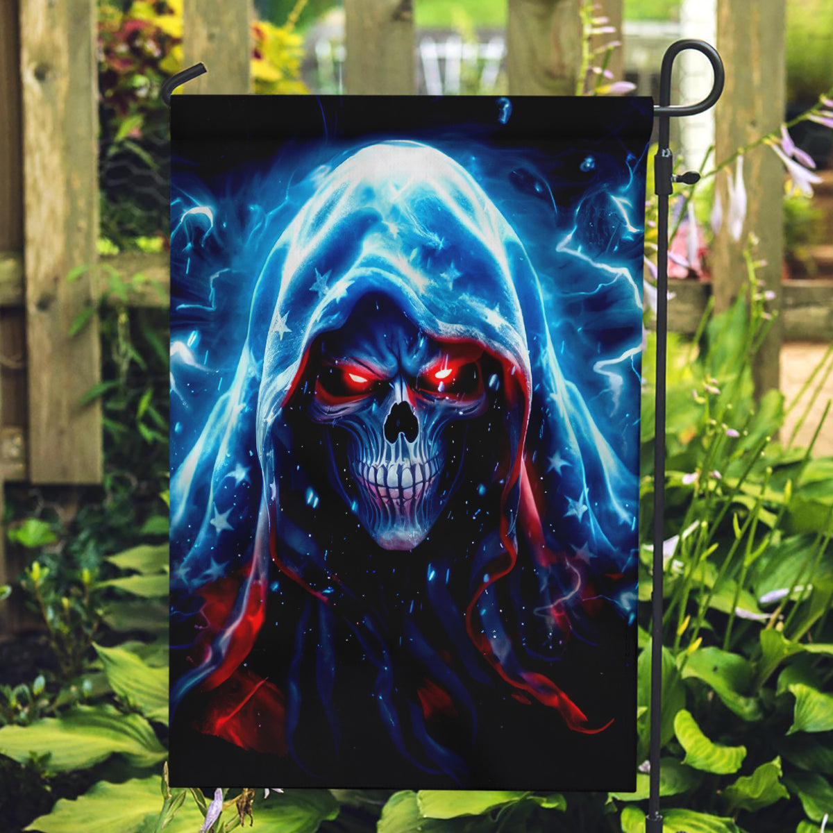 Thunder Skull Garden Flag I'm Not Anti Social I'm Just Not User Friendly - Wonder Print Shop