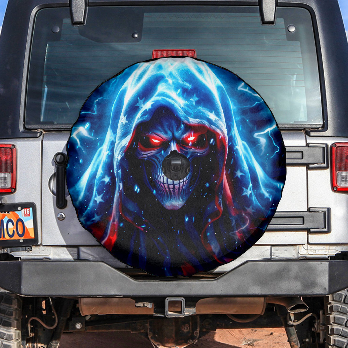 Thunder Skull Spare Tire Cover I'm Not Anti Social I'm Just Not User Friendly - Wonder Print Shop