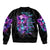 Fairy Skull Bomber Jacket The Good Girl In Me Got Tired Of The Bullshit - Wonder Print Shop