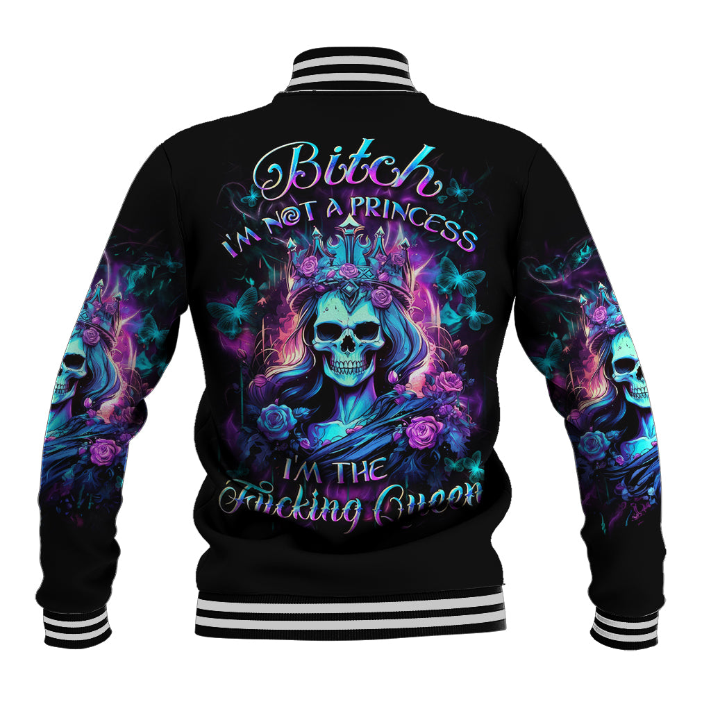 Queen Skull Baseball Jacket Bitch I'm The Fucking Queen - Wonder Print Shop